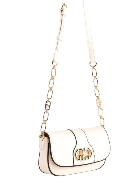 DIANA Borsa con flap e tracolla catena white - Borse Donna