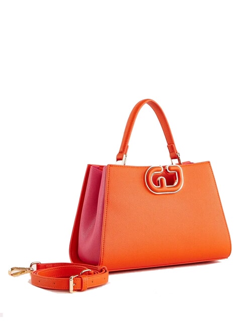 DEMY S Borsa a mano piccola color block arancio - Borse Donna
