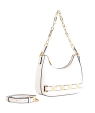 GAUDÌ DORIS Borsa a spalla con loghi in metallo white - Borse Donna - 2