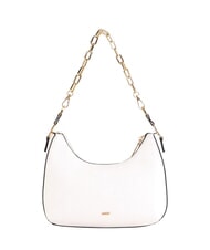 GAUDÌ DORIS Borsa a spalla con loghi in metallo white - Borse Donna - 3