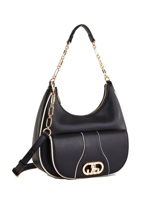 DIANA Borsa hobo con tasca e tracolla NERO - Borse Donna