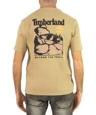 TIMBERLAND ASOS DESIGN 4 T-shirt in cotone con stampa sul retro lemon pepper - T-shirt Uomo - 3