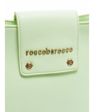 ROCCOBAROCCO GRACE Borsa a spalla con borchiette verde - Borse Donna - 3