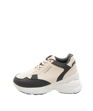 ROCCOBAROCCO METALLIC LOGO Sneakers bicolor alte white/black - Scarpe Donna - 3
