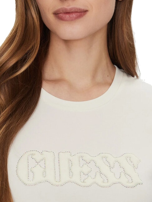 SS PONY HAIR R5 T-Shirt in cotone cremwhi - T-shirt e Top Donna