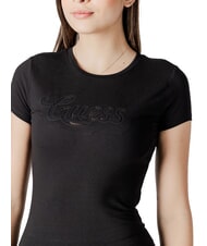 GUESS SS DOT LOGO R3  T-shirt a maniche corte jetbla - T-shirt e Top Donna - 3