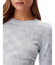 GUESS ROSIE 4G RN T-Shirt sky high - T-shirt e Top Donna - 3