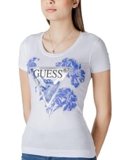 GUESS SS CN FLOWER T-shirt a maniche corte purwhite - T-shirt e Top Donna - 3
