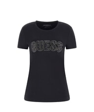 GUESS CN SS LOGO T-shirt a maniche corte jetbla - T-shirt e Top Donna - 3