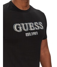 GUESS SS CN LOGO T-Shirt in cotone jetbla - T-shirt Uomo - 3