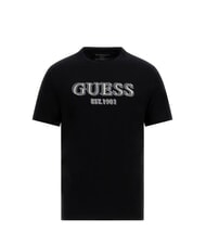 GUESS SS CN LOGO T-Shirt in cotone jetbla - T-shirt Uomo - 4