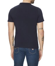 GUESS SS CN TRIANGLE T-Shirt in cotone smartblue - T-shirt Uomo - 2