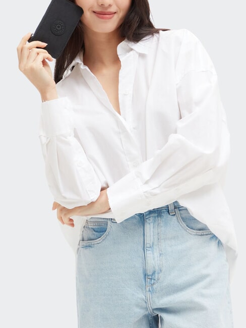 CAMILO Portacarte piatto con zip black noir - Portafogli Donna