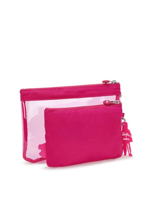 DUO POUCH L X BARBIE Due pochette con zip power pink transpant - Borse e accessori kids