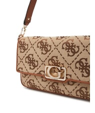 GUESS CIRCE  Borsa a spalla, con tracolla LATTE LOGO - Borse Donna - 3