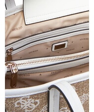 GUESS BEYZA  Borsa a spalla white logo - Borse Donna - 3