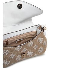 GUESS BEYZA  Borsa a tracolla white logo - Borse Donna - 4
