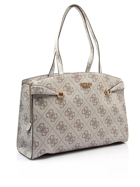 LORELEI Borsa a spalla dark taupe logo - Borse Donna