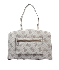 GUESS LORELEI Borsa a spalla dark taupe logo - Borse Donna - 3