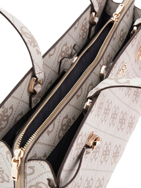 LORELEI Borsa a spalla dark taupe logo - Borse Donna