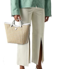 GUESS ATALIA  Borsa a mano, con tracolla natural/white - Borse Donna - 4