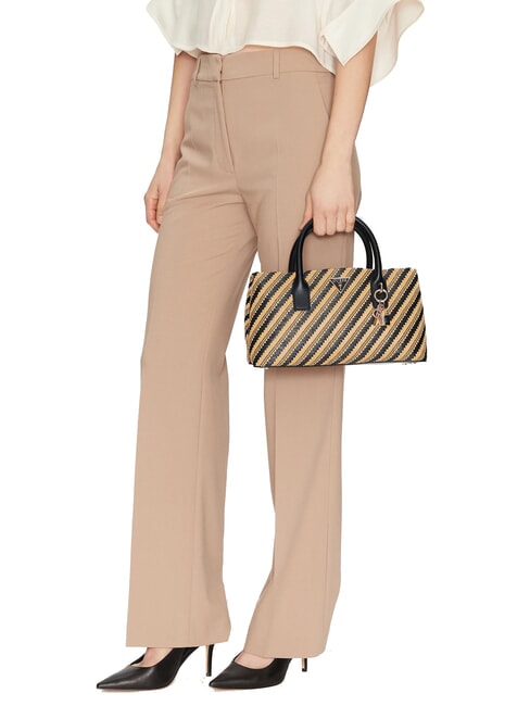 SIMONA  Borsa a mano, con tracolla natural/black - Borse Donna