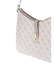 GUESS ZAMIRA  Borsa a spalla dark taupe logo - Borse Donna - 3