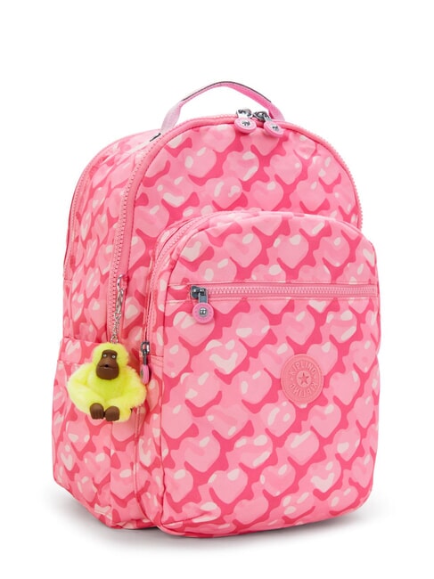 SEOUL COLLEGE Zaino con tasca porta pc 15" adorable hearts - Zaini Scuola & Tempo Libero