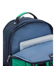 KIPLING SEOUL Zaino con tasca porta pc 15" blue green block - Zaini Scuola & Tempo Libero - 5