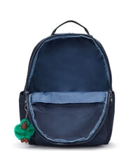 KIPLING SEOUL Zaino con tasca porta pc 15" blue green block - Zaini Scuola & Tempo Libero - 7