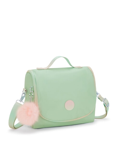 NEW KICHIROU Porta pranzo con tracolla soft green metallic - Borse e accessori kids