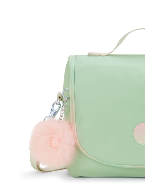 NEW KICHIROU Porta pranzo con tracolla soft green metallic - Borse e accessori kids