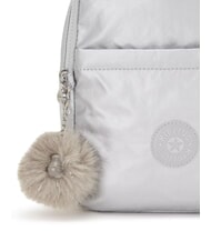KIPLING MARLEE BP Zaino piccolo metallizzato platinum m gg - Borse Donna - 4