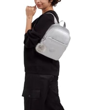 KIPLING MARLEE BP Zaino piccolo metallizzato platinum m gg - Borse Donna - 6