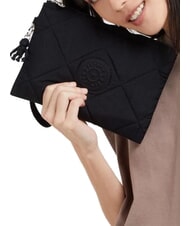KIPLING FANCY Pochette con polsierina cosmic black quilt - Borse Donna - 6