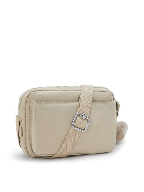 ABANU S Borsa a tracolla signature beige embossed - Borse Donna