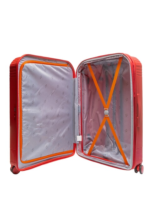 LIGHT POP 2 Set 3 trolley: cabin, medio e grande espandibili jujube red - Set Trolley