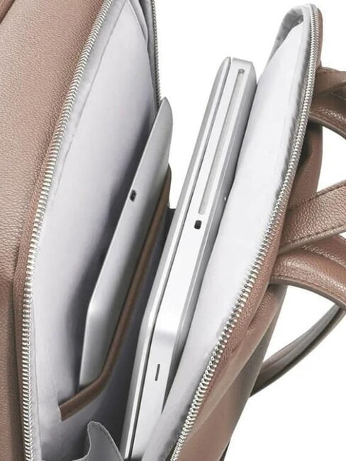 BRIGHTBEYOND Zaino donna porta PC 14" BEIGE - Zaini da lavoro porta PC