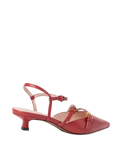 FERNANDA Scarpe sling back in pelle sangria - Scarpe Donna