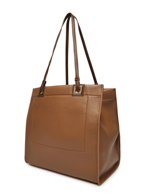 POST RE Borsa shopping con pochette camel/moro - Borse Donna