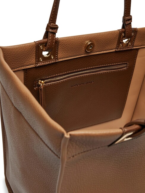 POST RE Borsa shopping con pochette camel/moro - Borse Donna