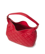 MARIO VALENTINO OCARINA Borsa hobo trapuntata con tracolla rosso - Borse Donna - 5