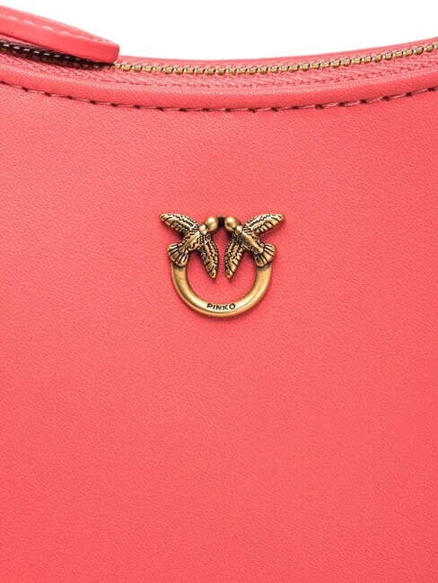 HALF MOON BABY Borsa a spalla in pelle coral. speziato-antique gold - Borse Donna