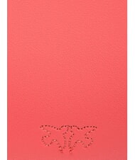 PINKO HALF MOON BABY Borsa a spalla in pelle coral. speziato-antique gold - Borse Donna - 5