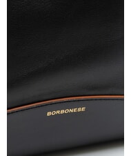 BORBONESE MEDAILLE  Borsa a spalla, in pelle Nero - Borse Donna - 3