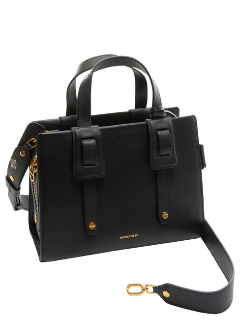 DEJEUNER Small Borsa a mano, con tracolla, in pelle Nero - Borse Donna