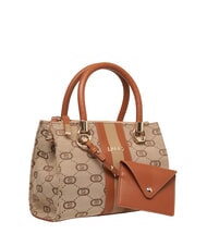 LIUJO MANHATTAN Borsa a bauletto in tessuto jacquard natural - Borse Donna - 2