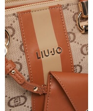 LIUJO MANHATTAN Borsa a bauletto in tessuto jacquard natural - Borse Donna - 4