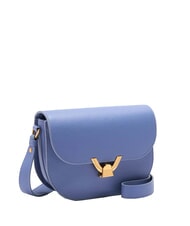 COCCINELLE DEW Borsa tracolla pelle martellata azul - Borse Donna - 2