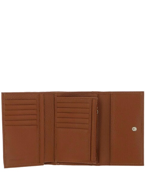 METALLIC SOFT Portafoglio bifold pelle martellata CUIR - Portafogli Donna